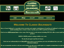 Tablet Screenshot of classicbulkheads.com